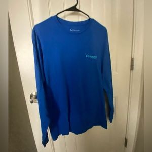 Men’s Columbia Blue Long Sleeve T-shirt - M